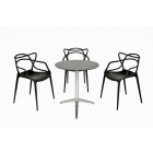Masters set : 3 Masters chairs + 1 Ypsilon pedestal table