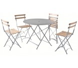 Square set : 4 Square chairs + 1 Square table