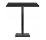 Snow Black pedestal table