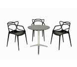 Masters set : 3 Masters chairs + 1 Ypsilon pedestal table